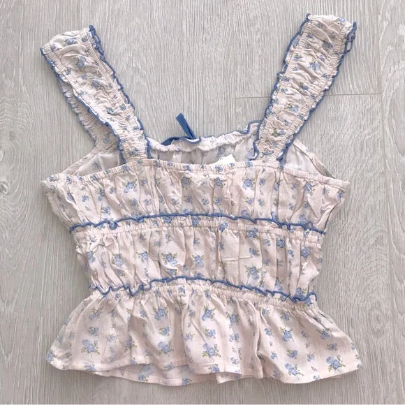 Sim & Sam Floral Ruffle Blouse - Picture 2 of 5